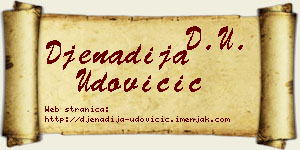 Đenadija Udovičić vizit kartica